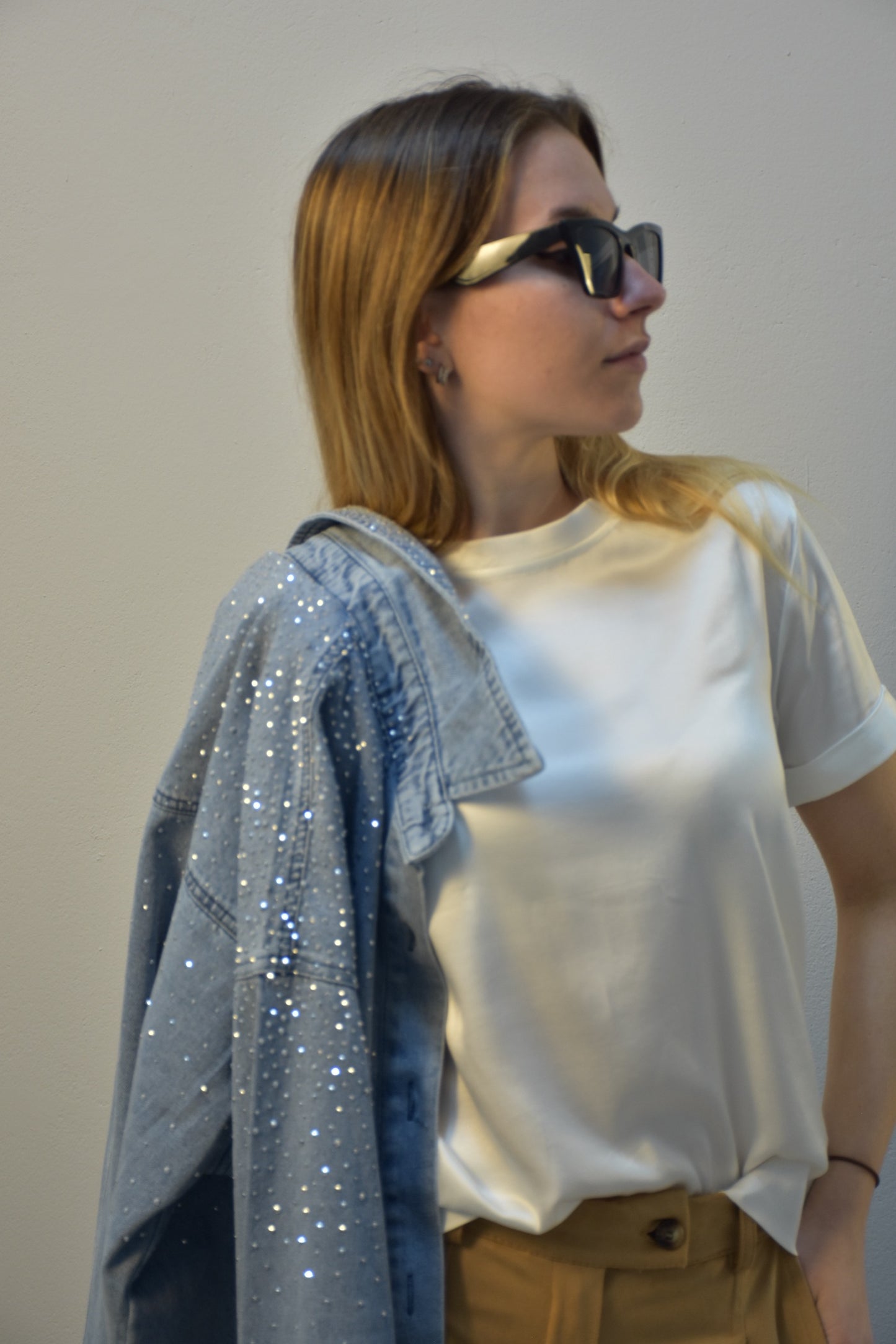 Camicetta raso di viscosa