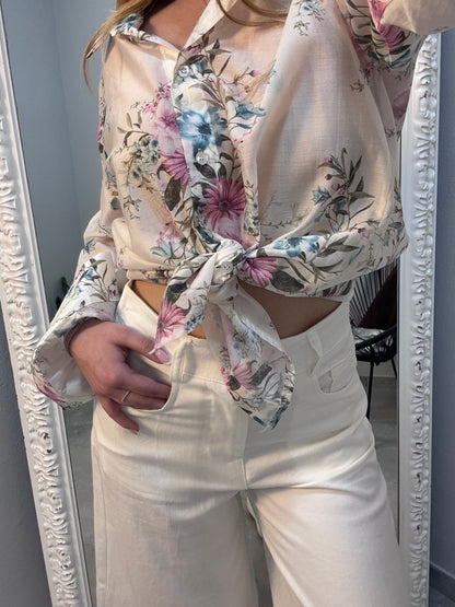 Camicetta in viscosa floreale