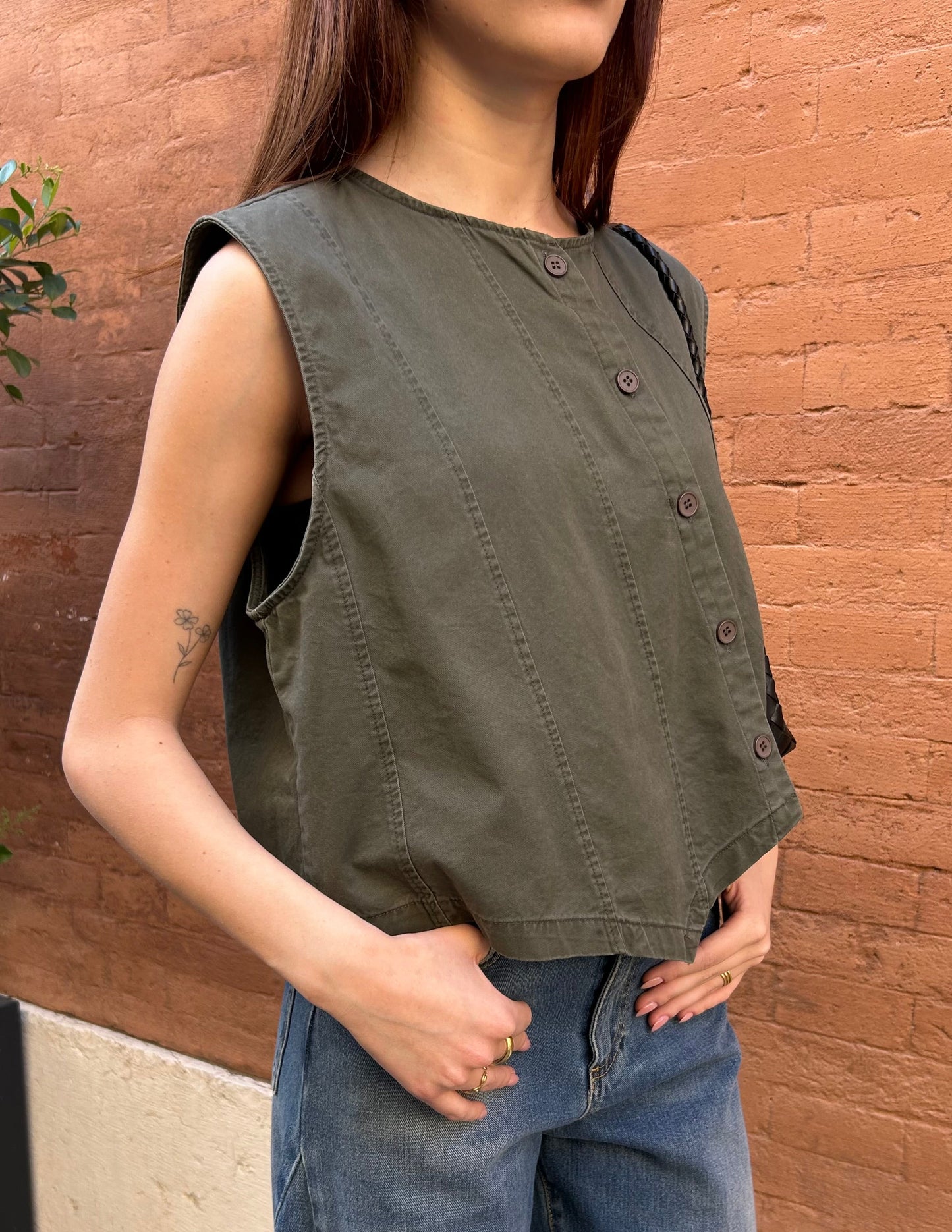 Gilet asimmetrico