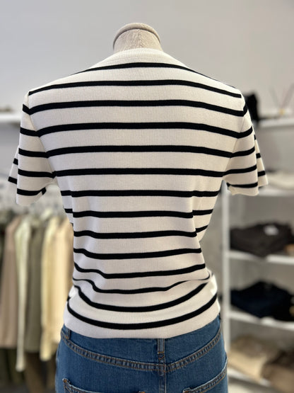 T-shirt manica corta con righe