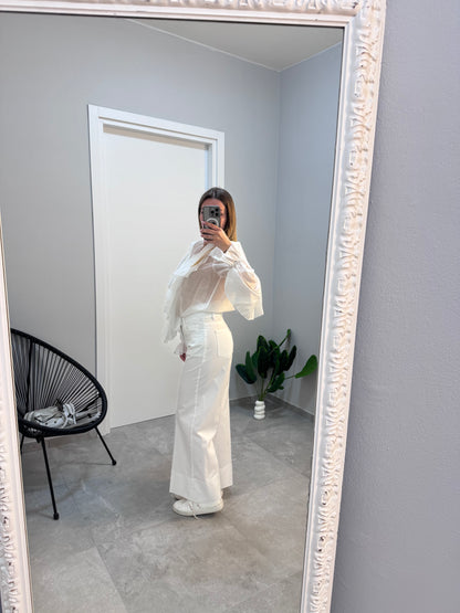 Camicetta con frappe