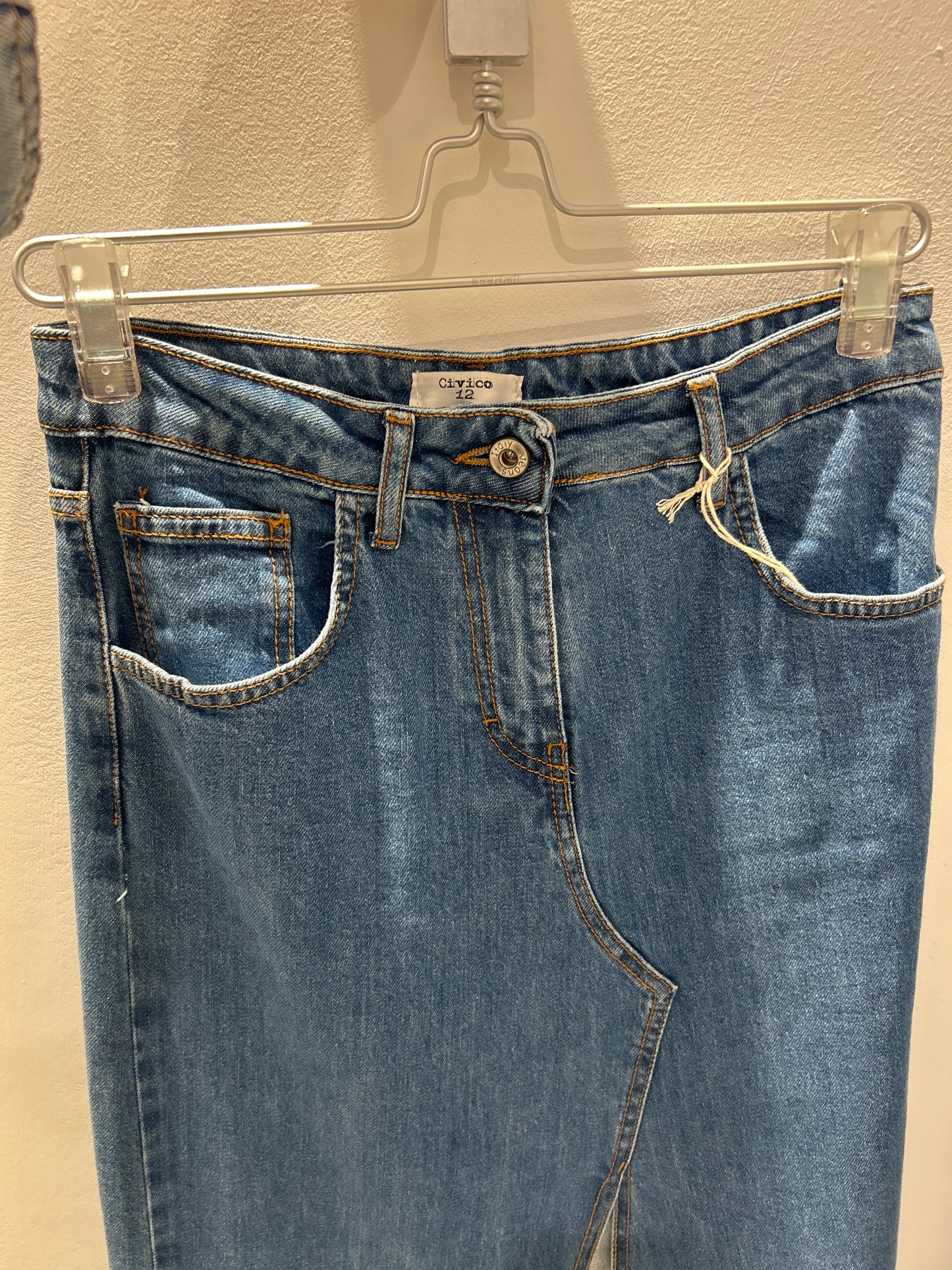 Gonna lunga in denim