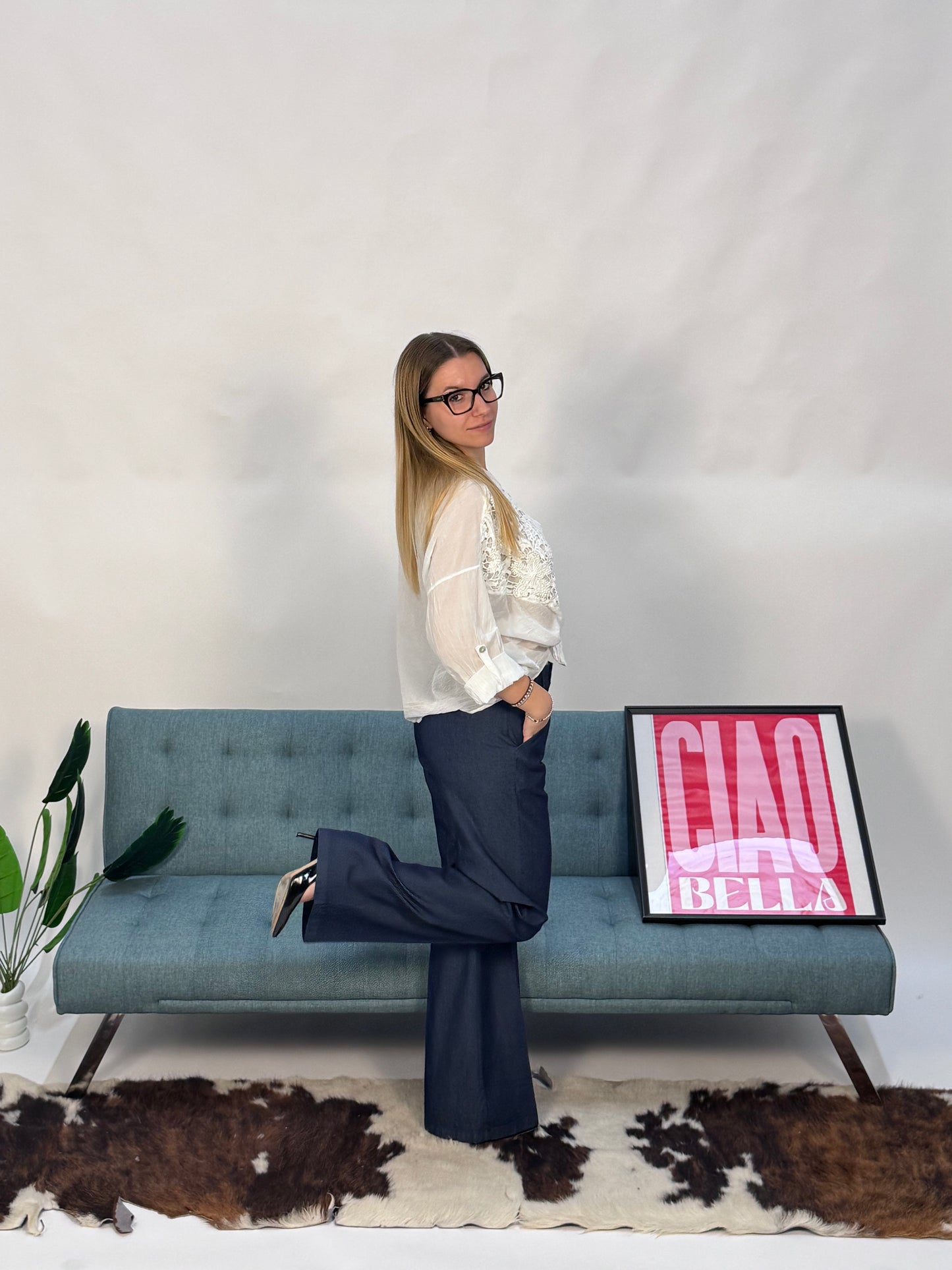 Camicetta con ricamo