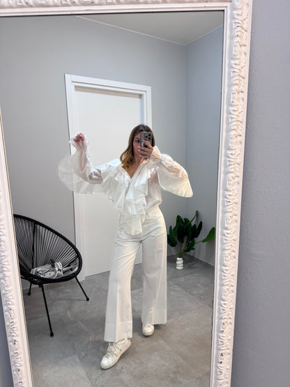 Camicetta con frappe