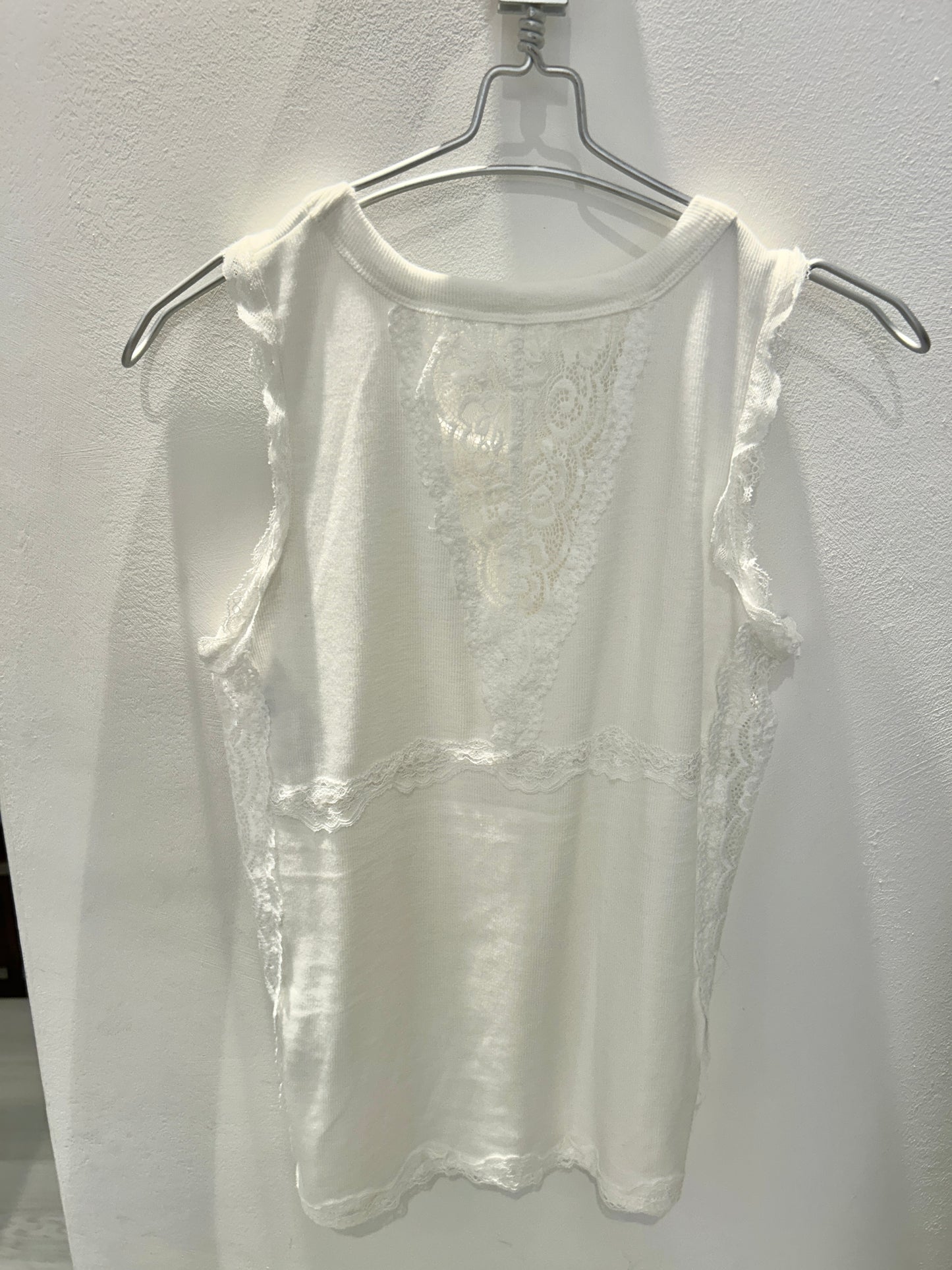 Canotta con pizzo