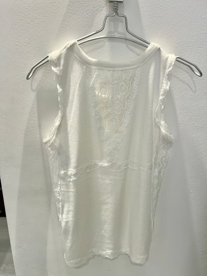Canotta con pizzo