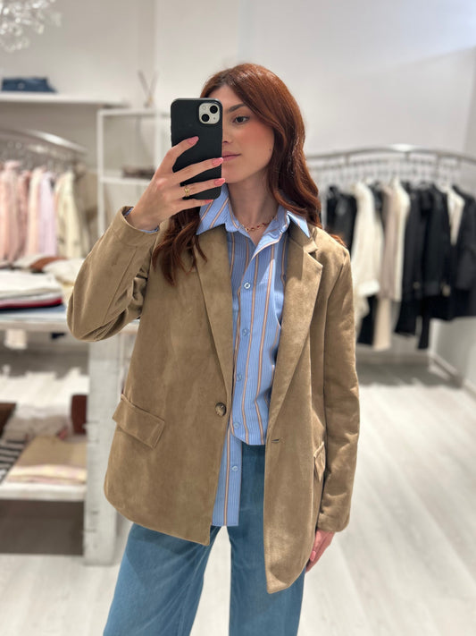 Blazer scamosciato