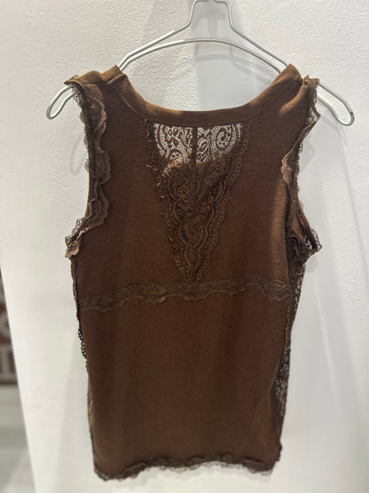 Canotta con pizzo