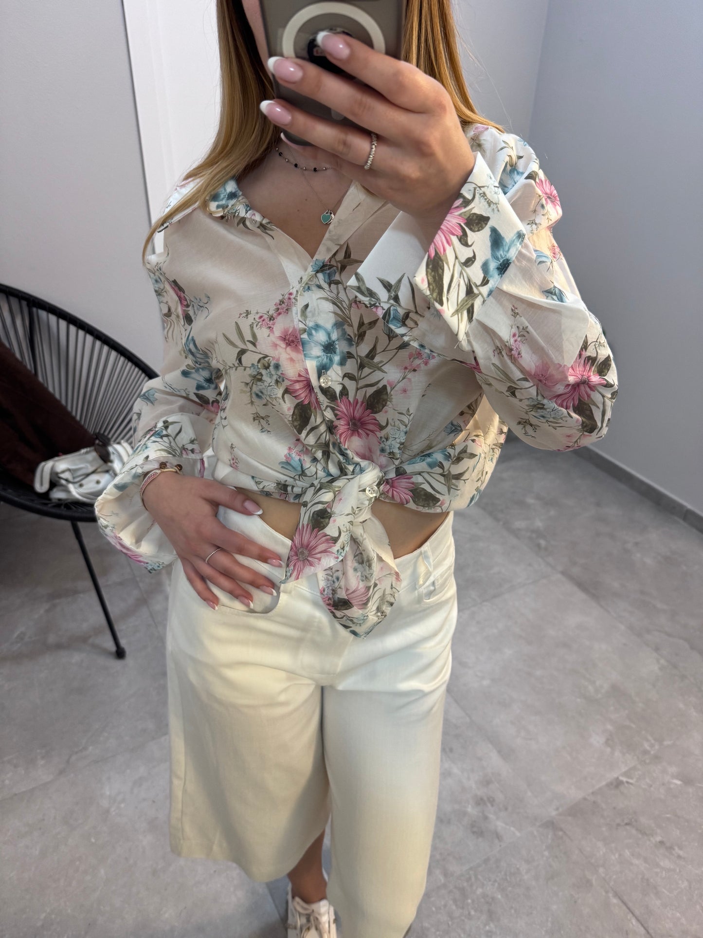 Camicetta in viscosa floreale