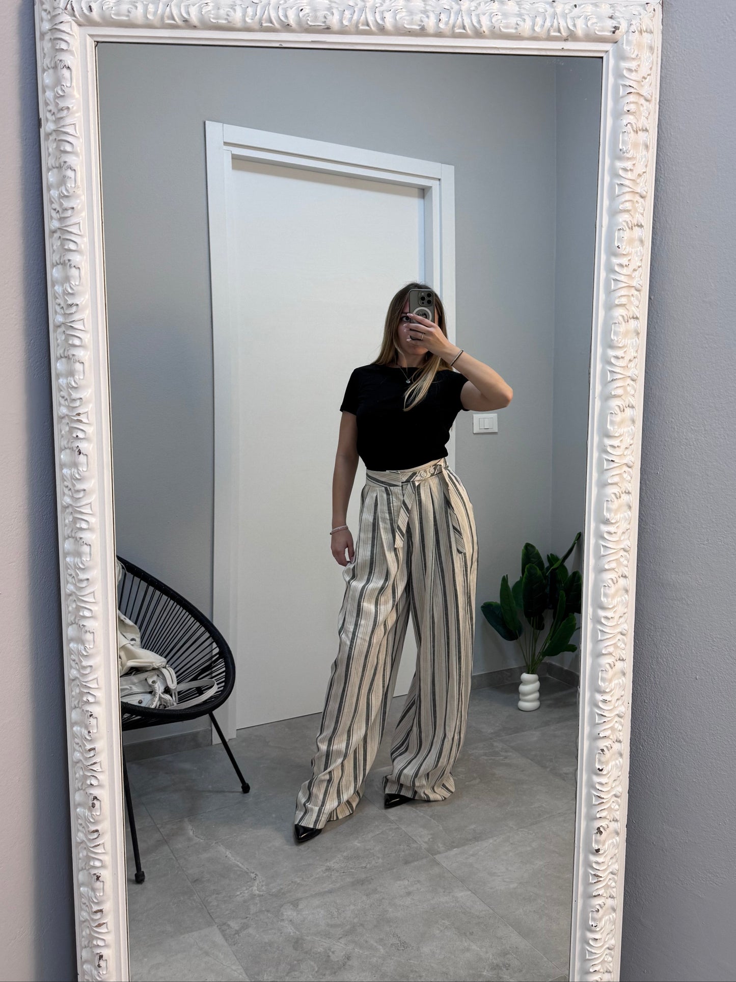 Pantalone sartoriale a righe