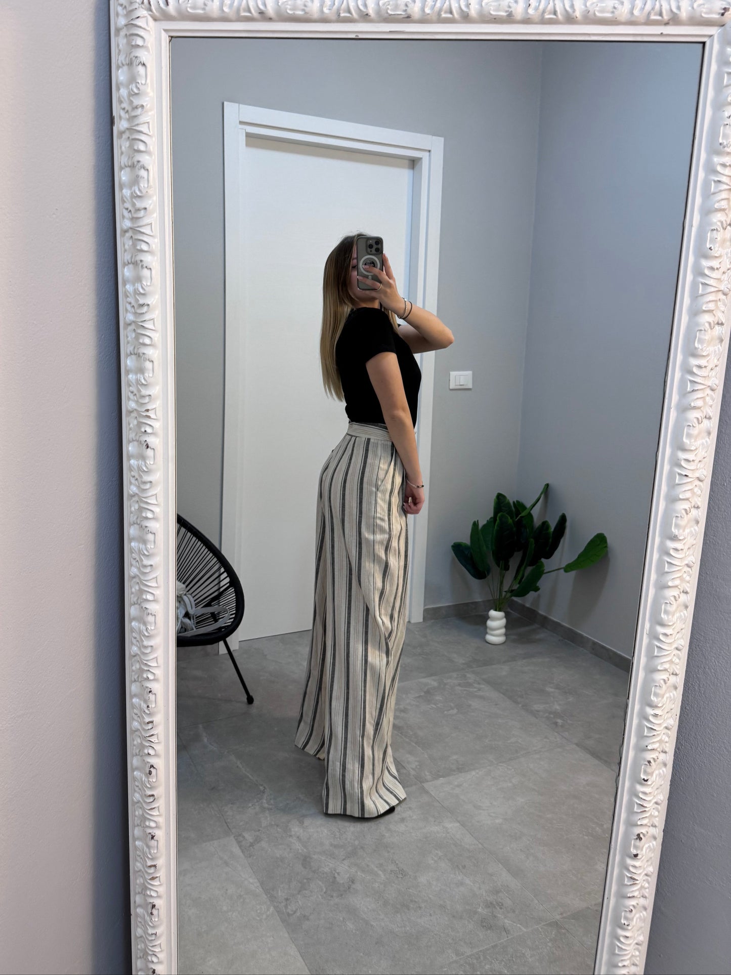 Pantalone sartoriale a righe