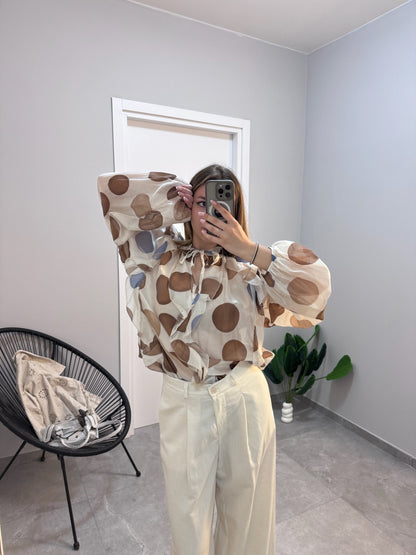 Camicetta a pois grandi