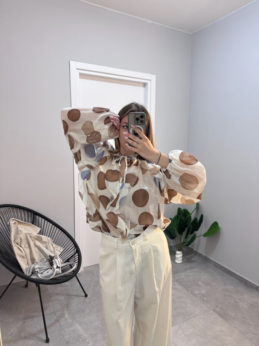 Camicetta a pois grandi