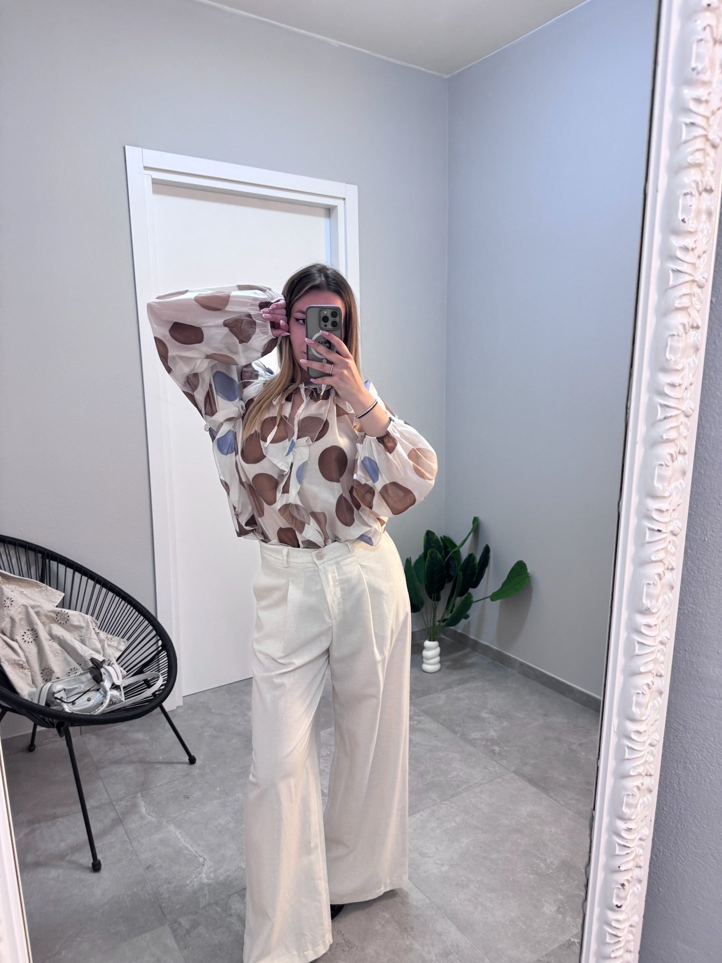 Camicetta a pois grandi