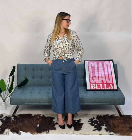 Camicetta motivo floreale