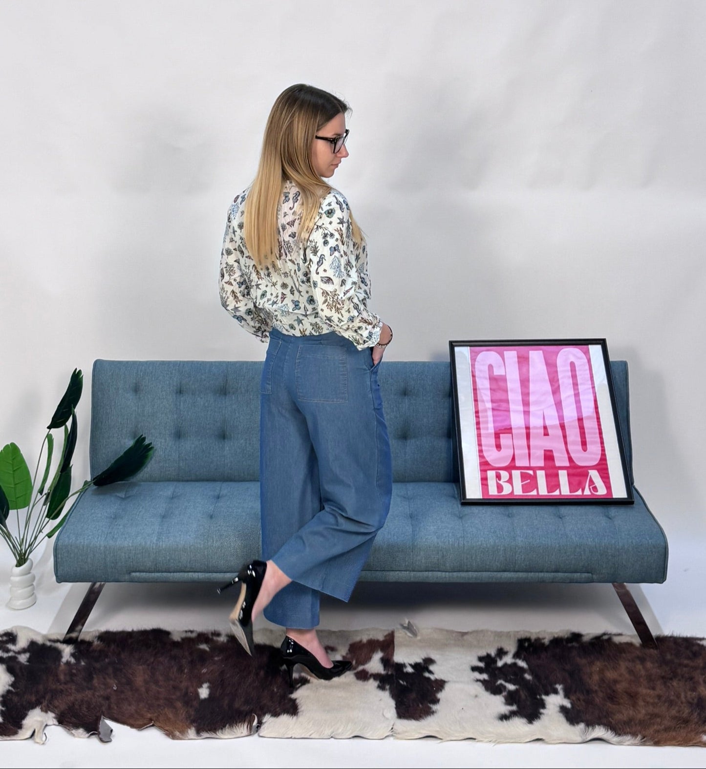 Camicetta motivo floreale