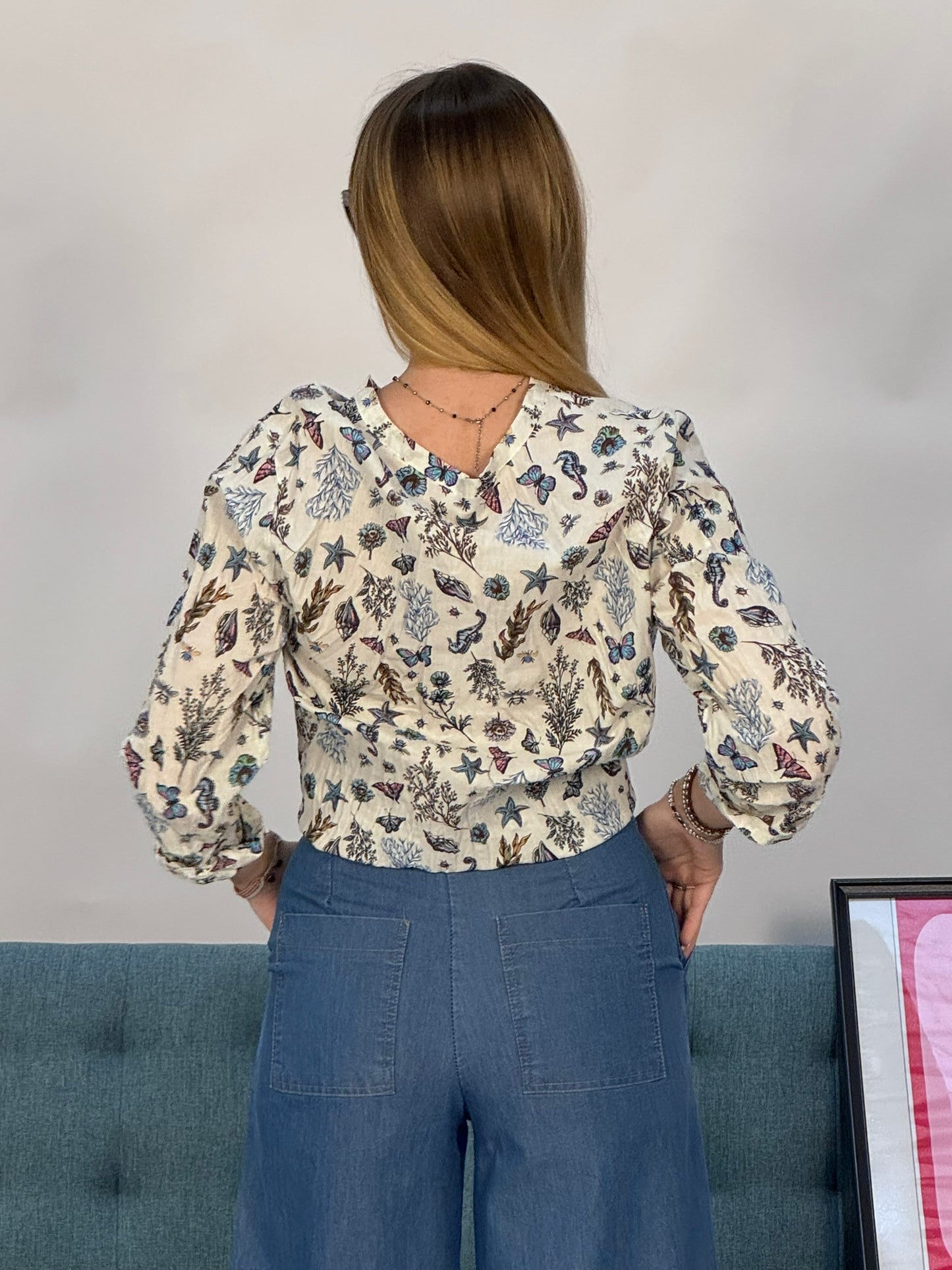 Camicetta motivo floreale