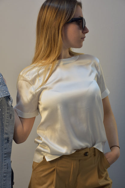 Camicetta raso di viscosa