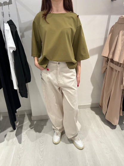 Pantalone "Carrot" con bottone